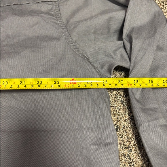 Bocomal FR Flame Resistant Shirt Men's Medium Grey Pearl Snap Cat 2 - Picture 6 of 7